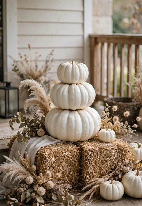 White Pumpkin Arrangement