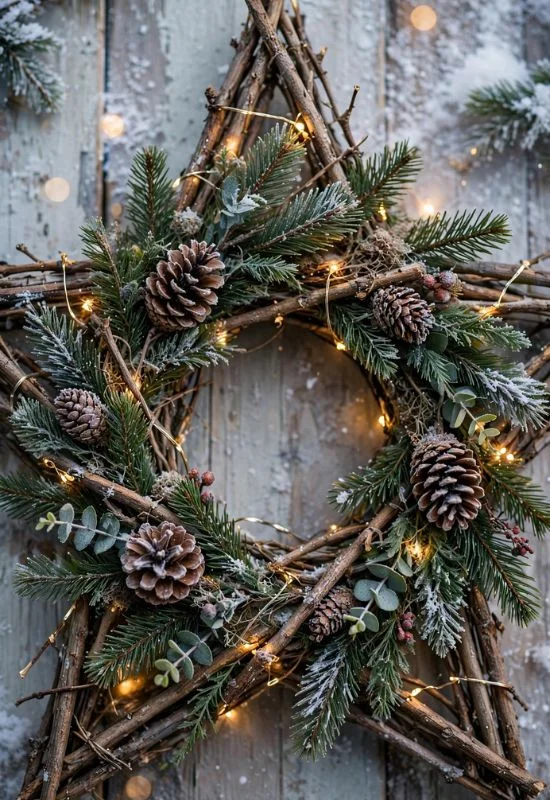 Winter Star Wreath