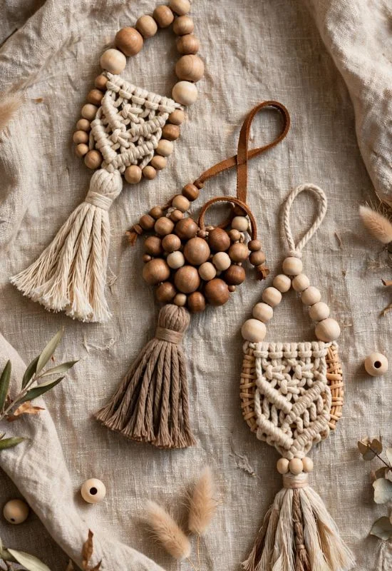 Wooden Bead Charm