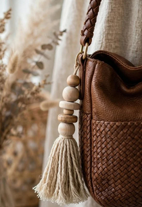 Wooden Bead Tassel