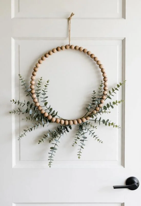 Wooden Bead Wreath