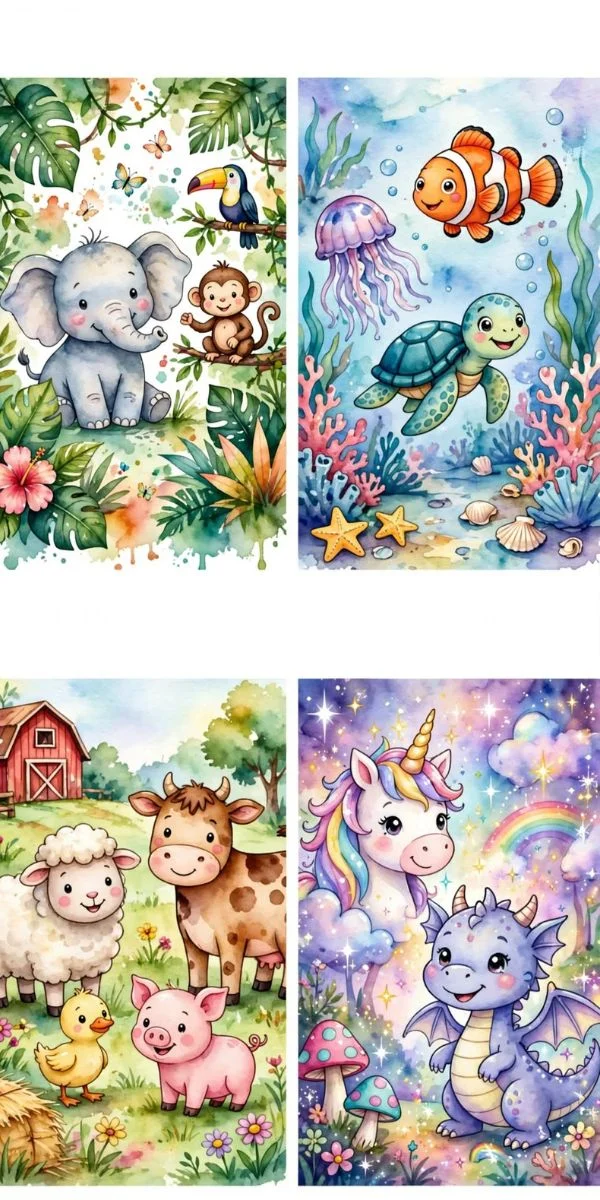 Animal and Imagination Painting Ideas
