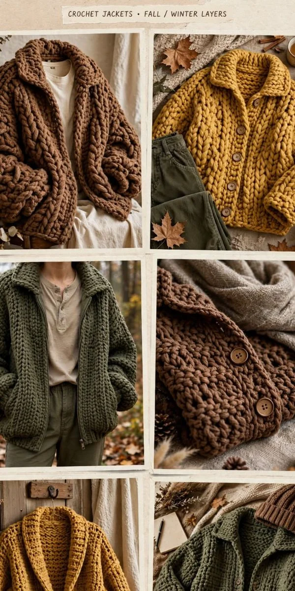 Casual Crochet Jackets
