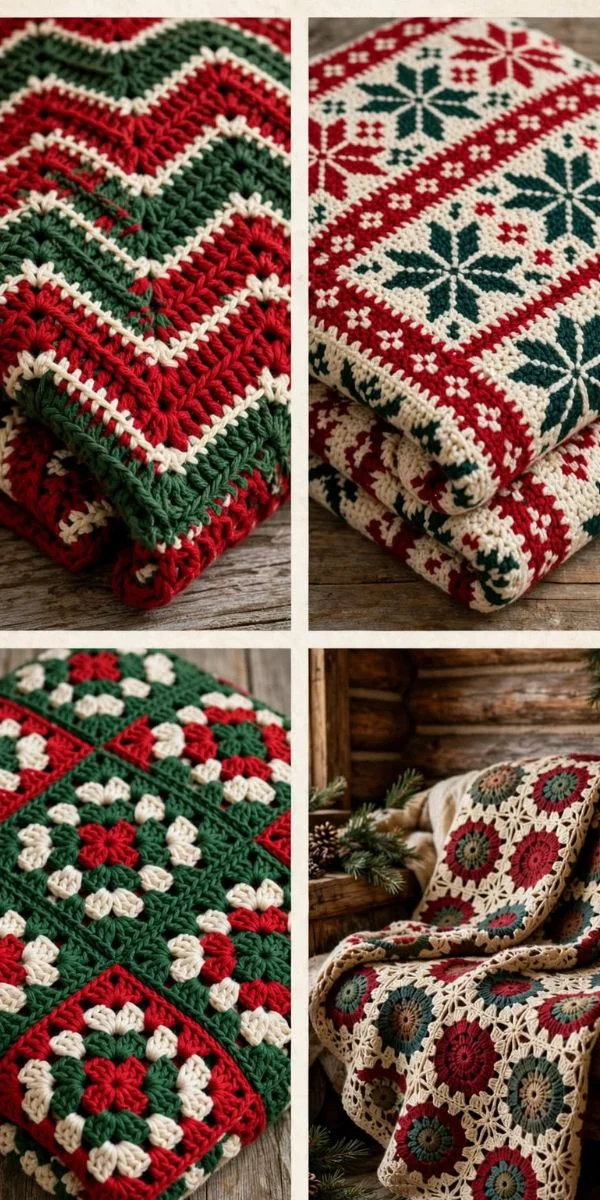 Christmas Crochet Ideas Blanket 