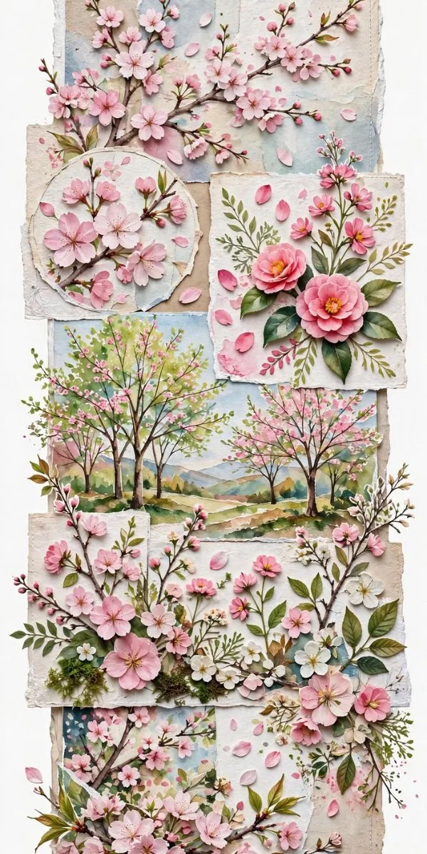 Colorful Spring Flower Art
