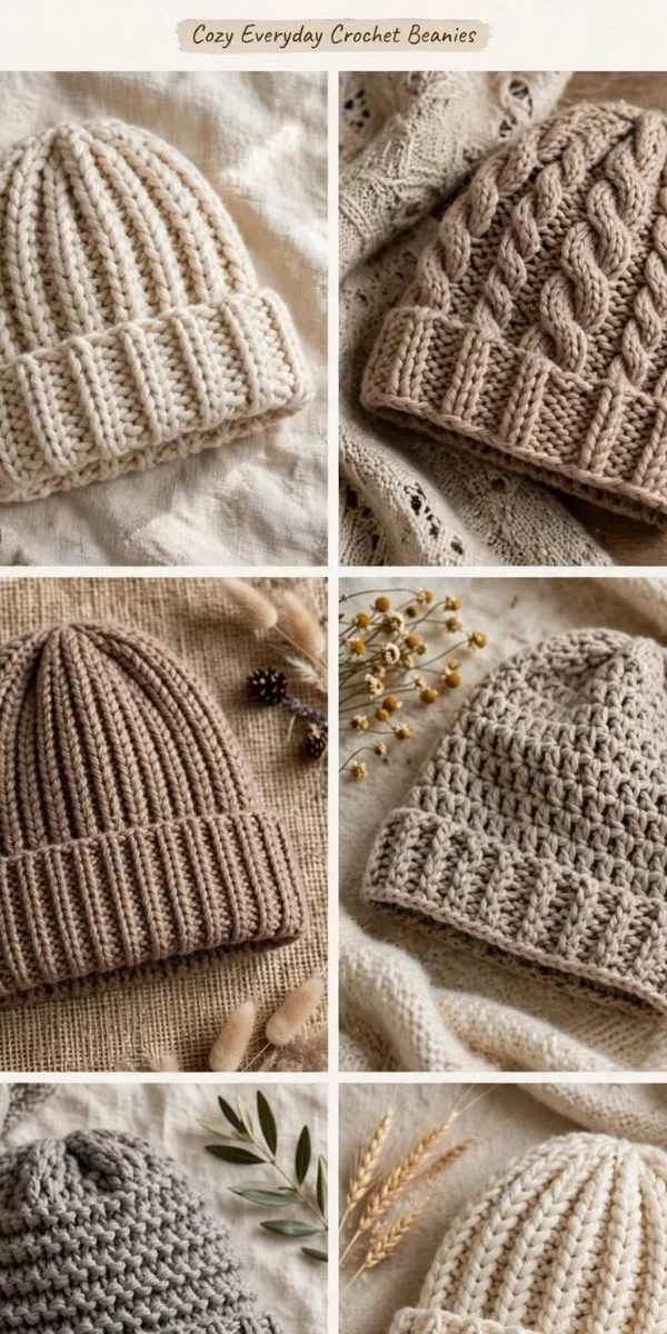 Cozy Everyday Crochet Hats 