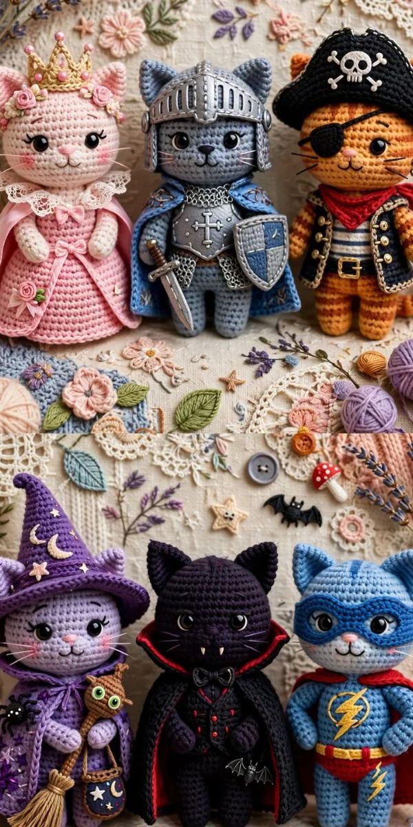 Creative Character and Fantasy Cat Patterns
