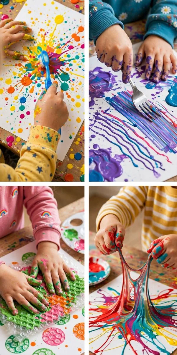 Creative Tool Painting for Kids
