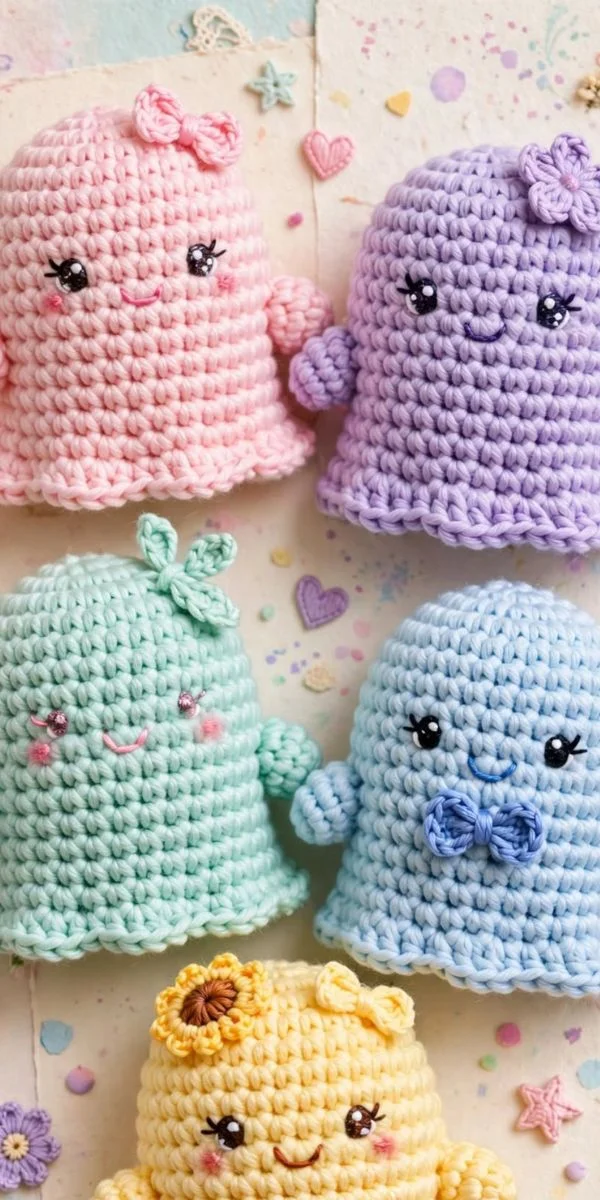 Cute Crochet Ghost Amigurumi 