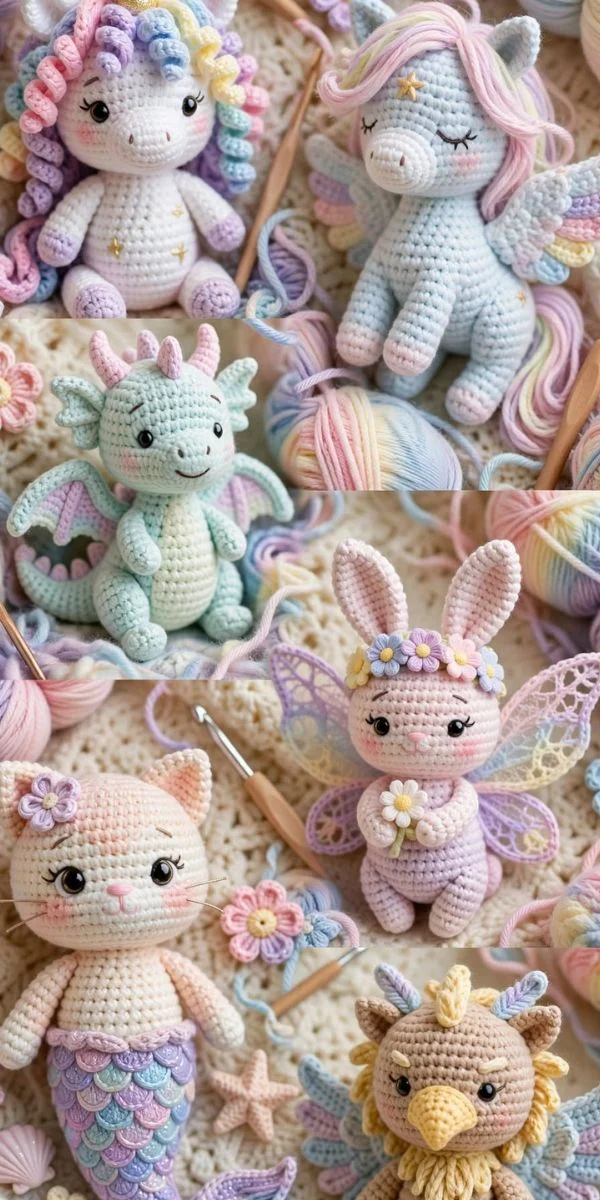 Cute and Fantasy Animal Crochet Patterns
