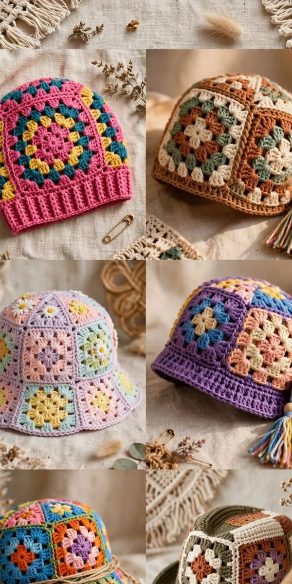 Cute and Stylish Crochet Hats 