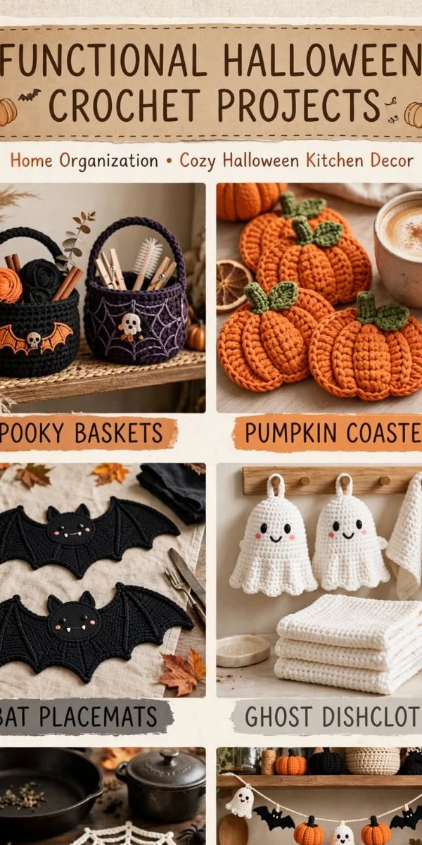 Functional Halloween Crochet Projects
