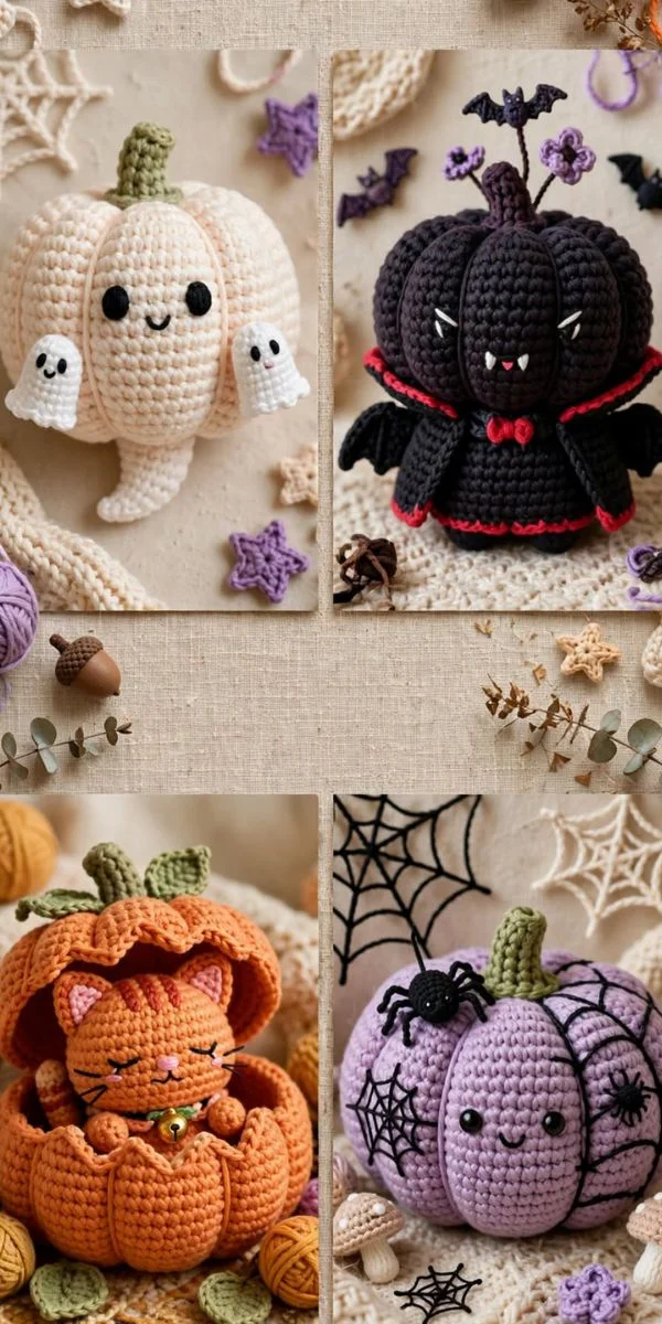 Halloween-Inspired Crochet Pumpkin Patterns
