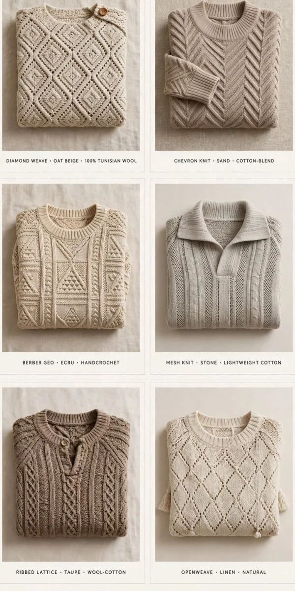 Modern and Stylish Tunisian Sweaters
