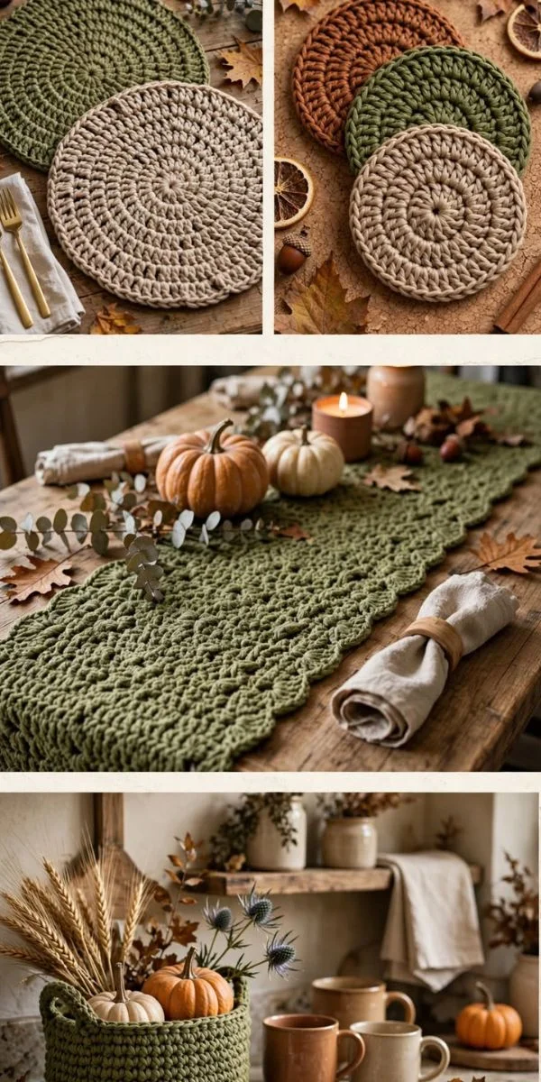 Moss Stitch Home Décor Projects
