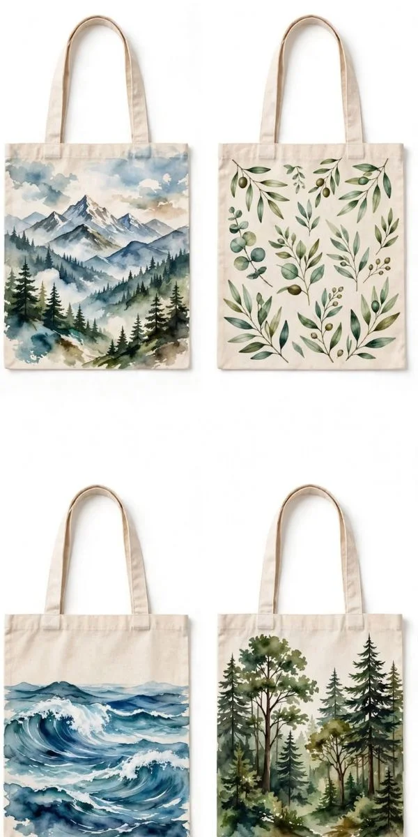 Nature and Artistic Tote Bag Designs