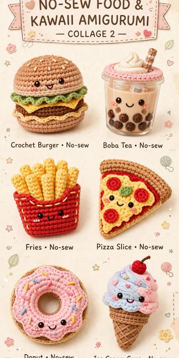 No-Sew Food and Kawaii Amigurumi 