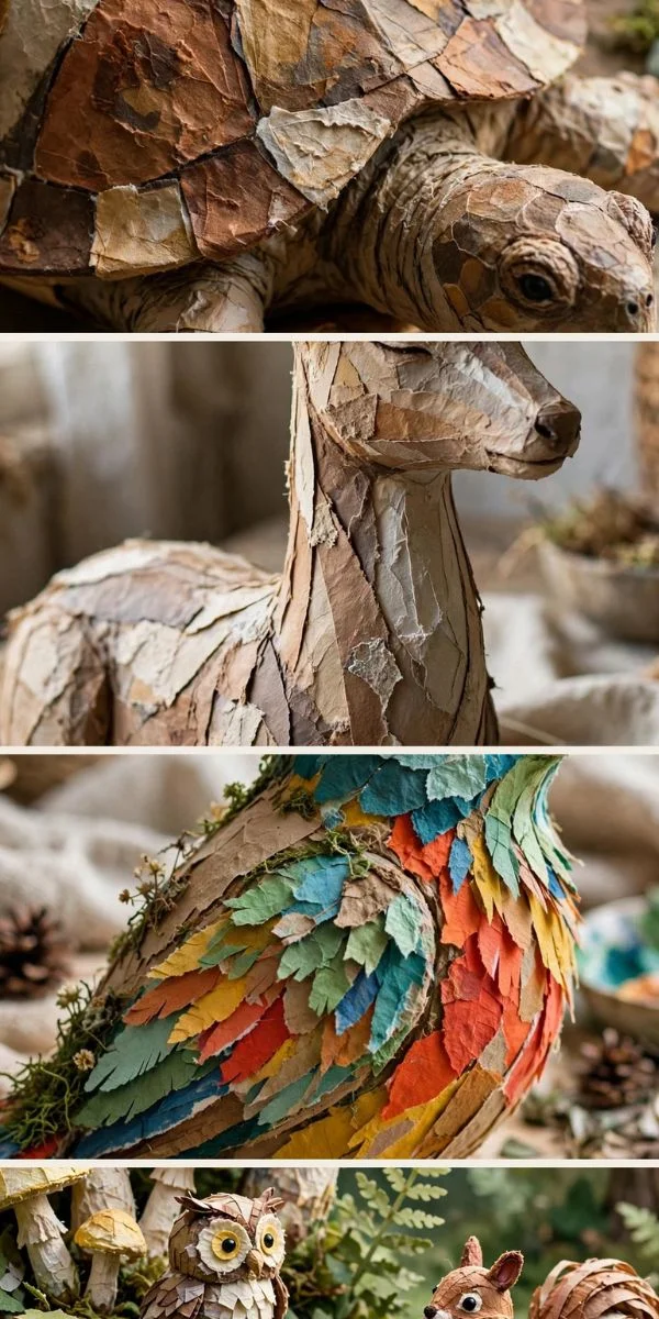 Paper Mache Animals and Nature