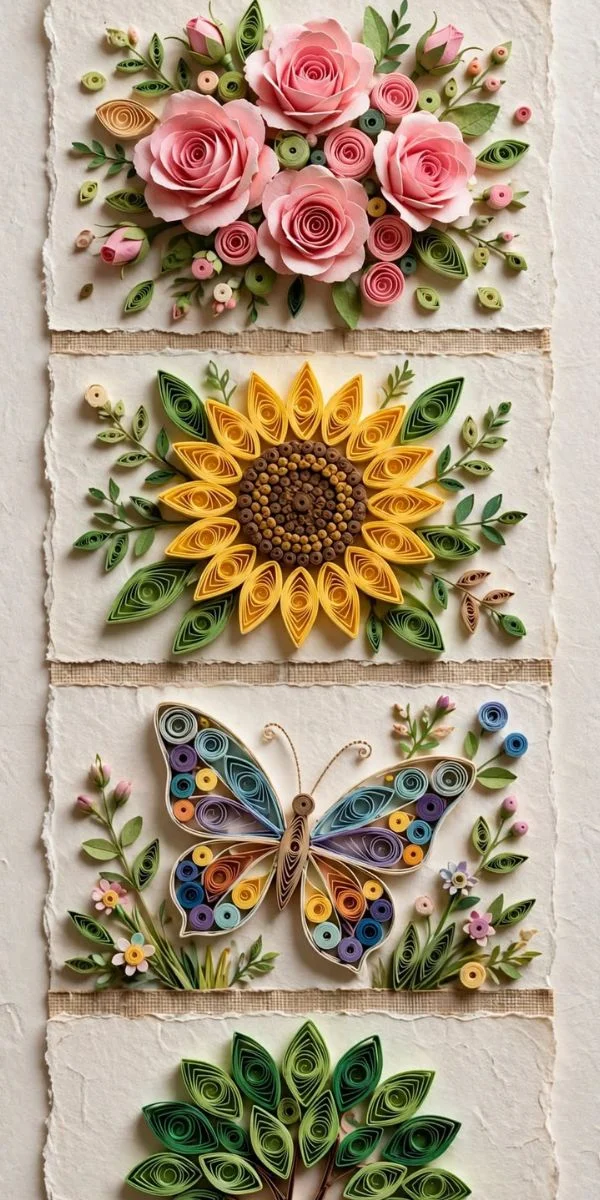 Paper Quilling Flowers & Nature
