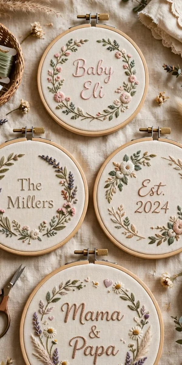 Personalized Embroidery Hoops