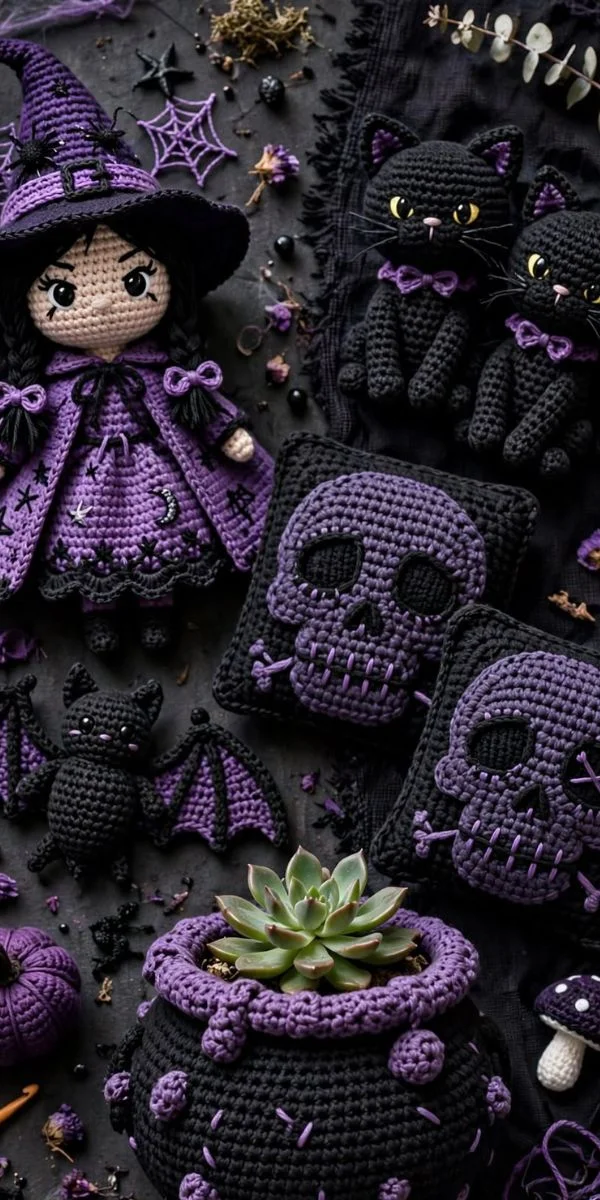 Spooky Crochet Halloween Decorations
