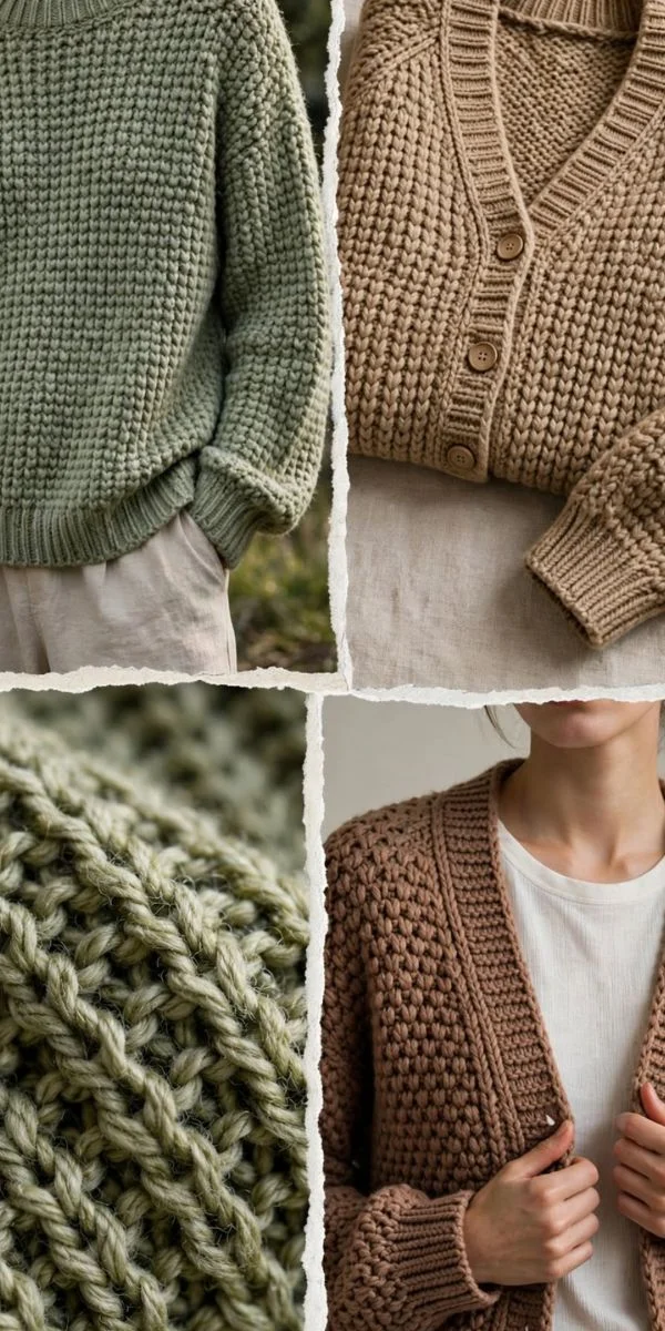 Textured and Wearable Moss Stitch Patterns
