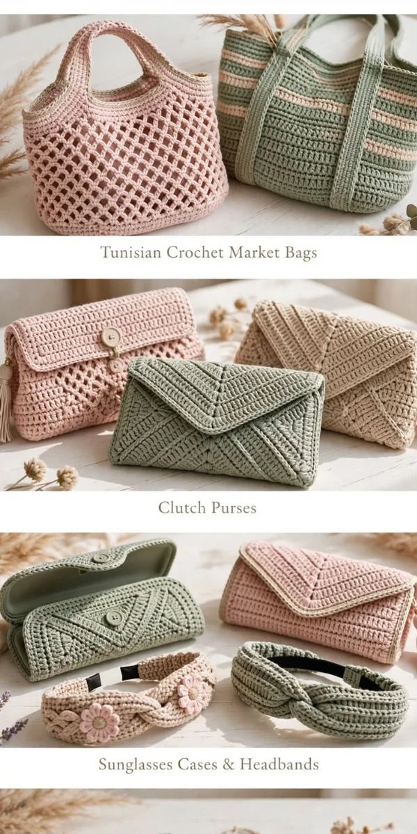 Tunisian Crochet Accessories
