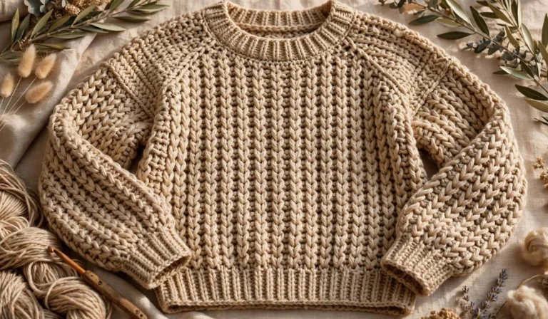 Tunisian Crochet Sweater