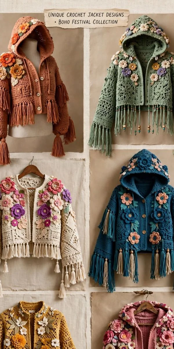 Unique Crochet Jacket Designs
