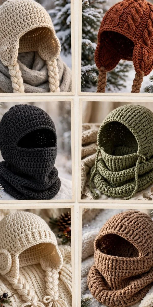 Warm Crochet Hats for Winter 