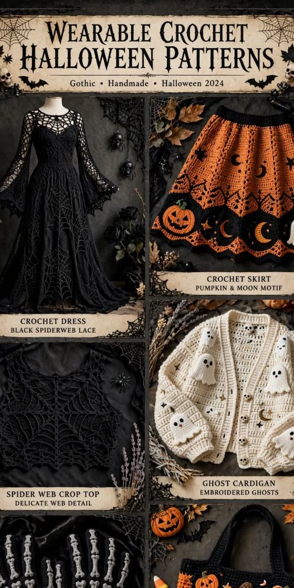 Wearable Crochet Halloween Patterns
